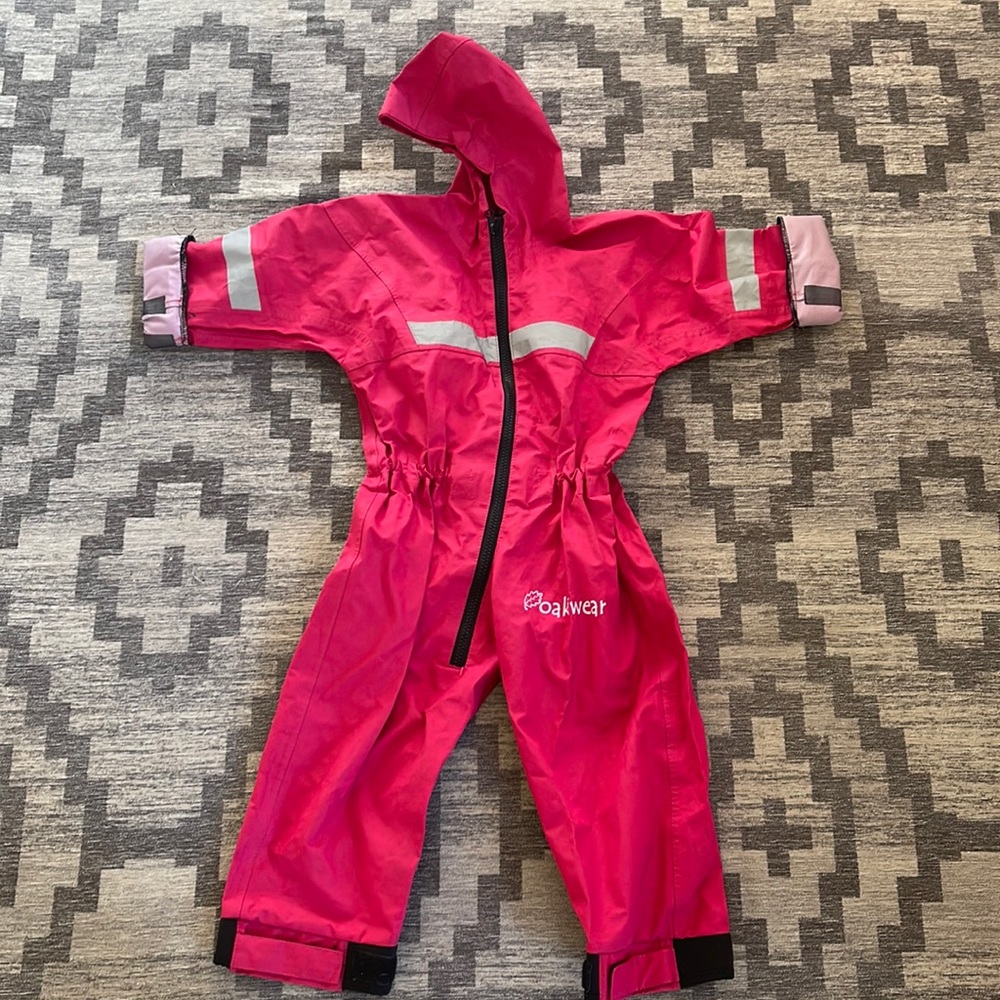 Rain suit jacket oakiwear 3T toddler rainsuit
